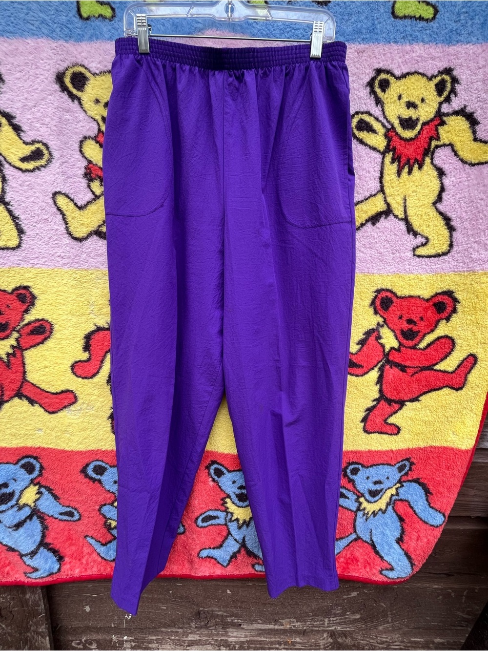 Vintage Teddi Purple Elastic-Waist MC Hammer Men's Joggers
